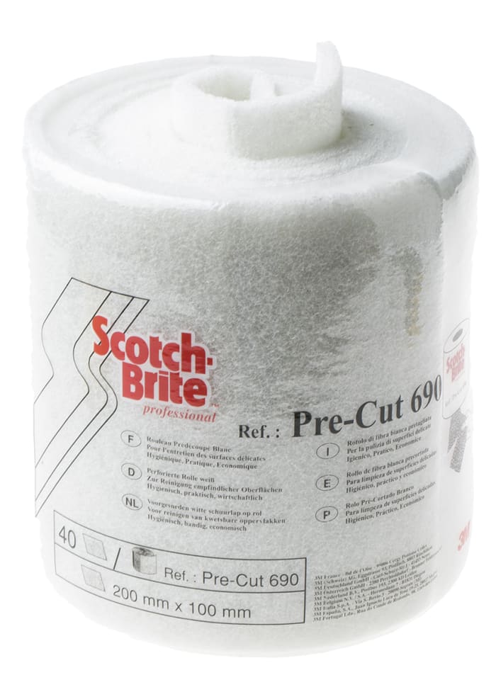 3M White Sponge Scourer for use with Various Applications Use