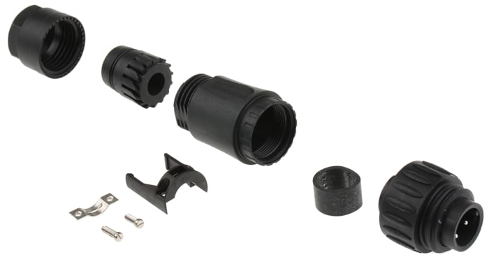 Amphenol Industrial Circular Connector, 3 + PE Contacts, Cable Mount, Plug, Male, IP67, Ecomate M Series