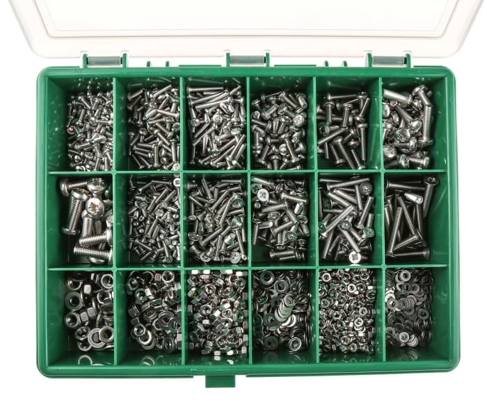RS PRO | RS PRO Stainless Steel 1905 Piece Pozidriv Drive Machine Screw ...