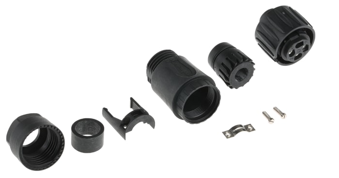 Amphenol Industrial Circular Connector, 3 + PE Contacts, Cable Mount, Socket, Female, IP67, Ecomate M Series
