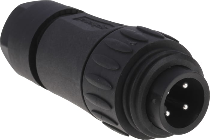 Amphenol Industrial Circular Connector, 3 + PE Contacts, Cable Mount, Plug, Male, IP67, Ecomate M Series