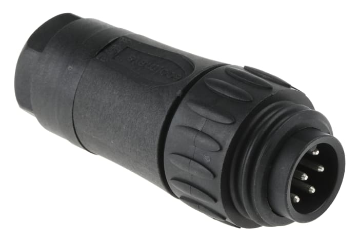 Connecteur circulaire Amphenol Industrial série Ecomate M, Standard, 6 + PE contacts, Montage sur câble, raccordement A