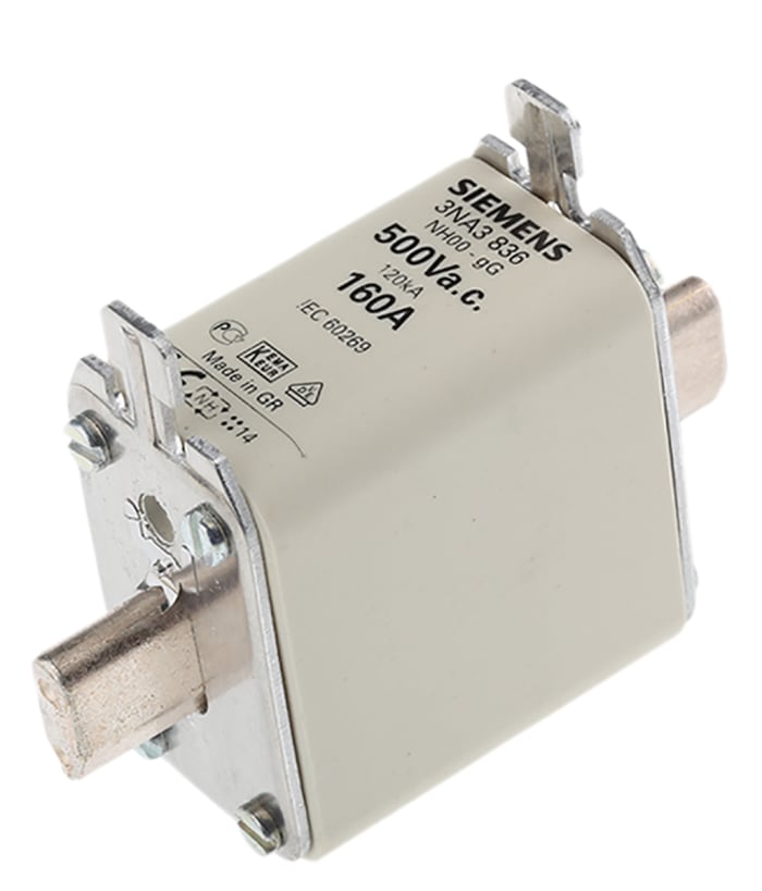 Siemens 160A NH Fuse, NH00, 500V ac