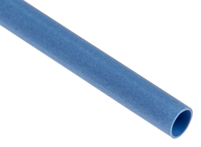 Gaine thermorétractable RS PRO, Diam. 3.2mm, Long. 1.2m, Rétreint 2:1, Bleu