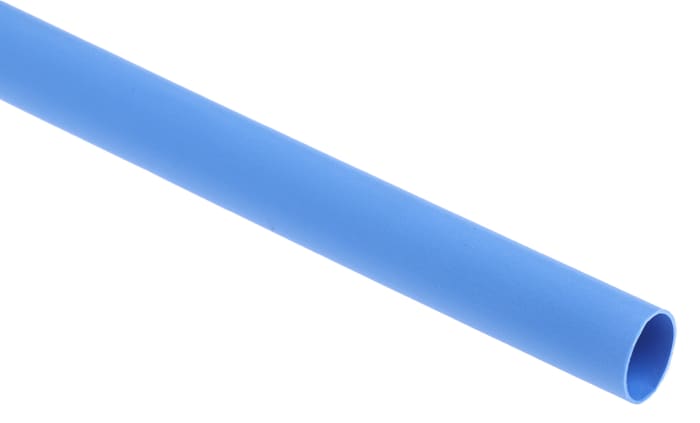 RS PRO Heat Shrink Tubing, Blue 6.4mm Sleeve Dia. x 1.2m Length 2:1 Ratio