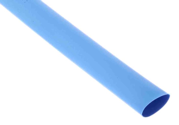 RS PRO Heat Shrink Tubing, Blue 12.7mm Sleeve Dia. x 1.2m Length 2:1 Ratio
