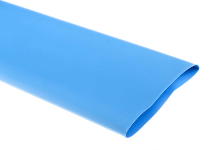RS PRO Heat Shrink Tubing, Blue 50.8mm Sleeve Dia. x 1.2m Length 2:1 Ratio