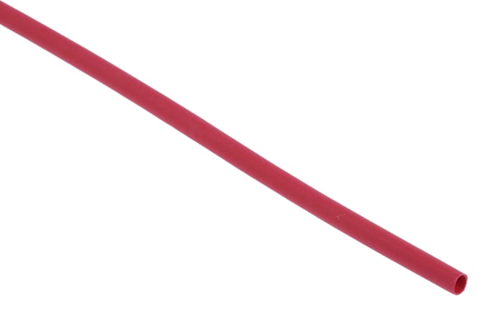 Gaine thermorétractable RS PRO, Diam. 2.4mm, Long. 1.2m, Rétreint 2:1, Rouge