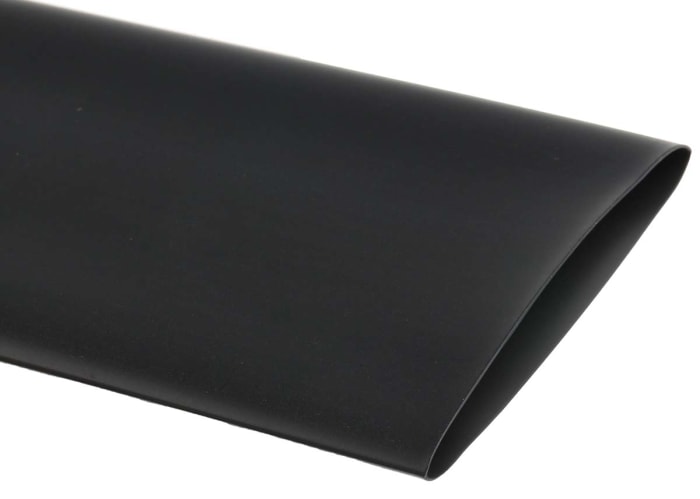 Gaine thermorétractable RS PRO, Diam. 50.8mm, Long. 1.2m, Rétreint 2:1, Noir