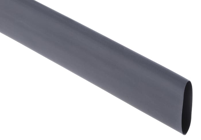 RS PRO Black No 2:1, Heat Shrink Tubing 25.4mm Sleeve Dia. x 1.2m Length