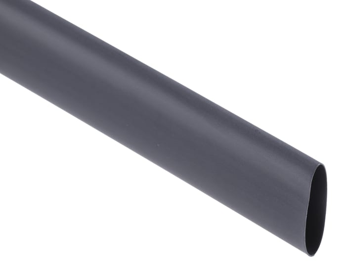 Gaine thermorétractable RS PRO, Diam. 19.1mm, Long. 1.2m, Rétreint 2:1, Noir