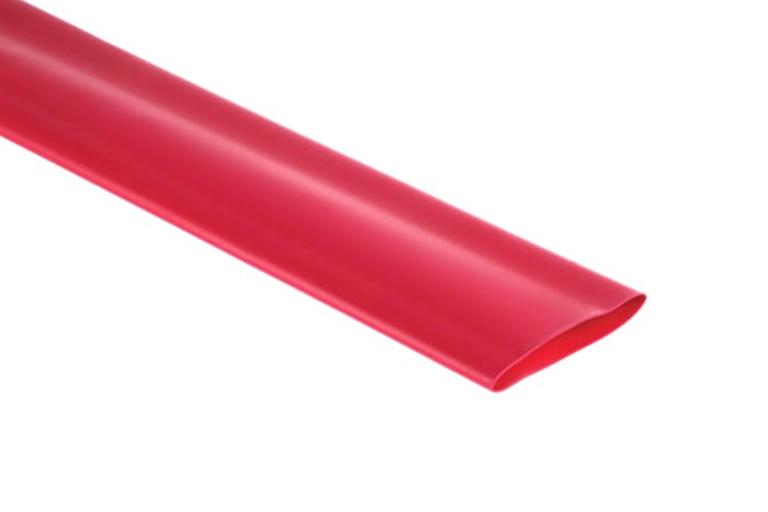 Gaine thermorétractable RS PRO, Diam. 38.1mm, Long. 1.2m, Rétreint 2:1, Rouge
