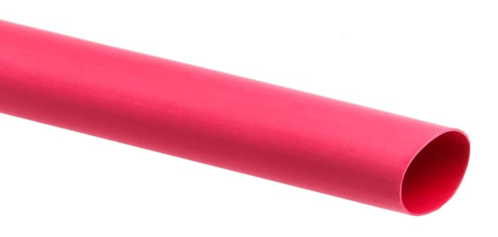 Gaine thermorétractable RS PRO, Diam. 12.7mm, Long. 1.2m, Rétreint 2:1, Rouge