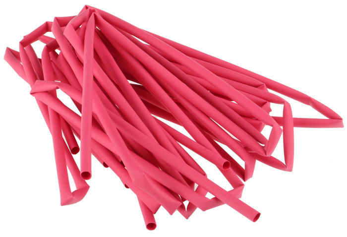 Gaine Thermorétractable Rouge 2 Mm - 1 Mètre - Marque WOER - Neuf En Emballage