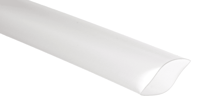 RS PRO Heat Shrink Tubing, Clear 9.5mm Sleeve Dia. x 1.2m Length 2:1 Ratio