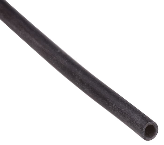 RS PRO Silicone Rubber Black Cable Sleeve, 2mm Diameter, 10m Length
