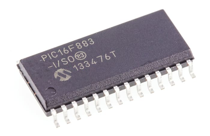 Microchip, 8bit PIC, PIC16F Microcontroller, 20MHz, 4096 words Flash, 28-Pin SOIC