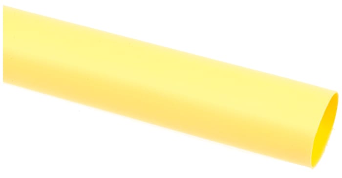 RS PRO Heat Shrink Tubing, Yellow 12.7mm Sleeve Dia. x 1.2m Length 2:1 Ratio