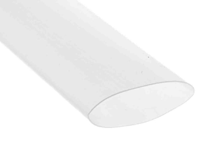Gaine thermorétractable RS PRO, Diam. 38.1mm, Long. 1.2m, Rétreint 2:1, Clair