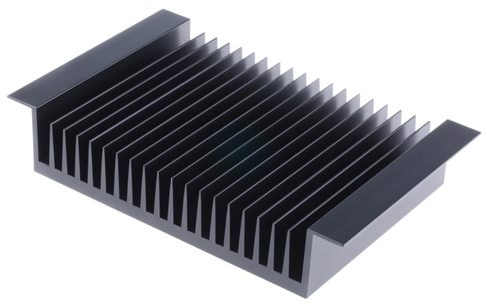 RS PRO Heatsink, Universal Rectangular Alu, 0.4K/W, 150 x 240 x 46mm