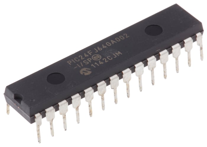 Microchip, 16bit PIC, PIC24FJ Microcontroller, 32MHz, 64 kB Flash, 28-Pin SPDIP