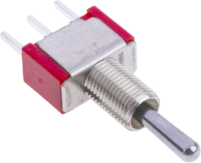 RS PRO Toggle Switch, PCB Mount, On-Off-On, SPDT, Through Hole Terminal
