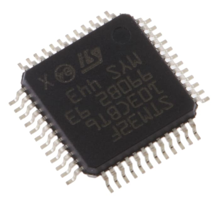 STMicroelectronics, 32bit ARM Cortex M3, STM32F1 Microcontroller, 72MHz, 128 kB Flash, 48-Pin LQFP