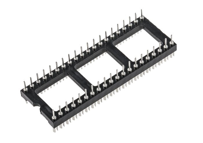 RS PRO 2.54mm Pitch 40 Way,Through Hole Mount IC Dip Header, Tin over Nickel, 1A