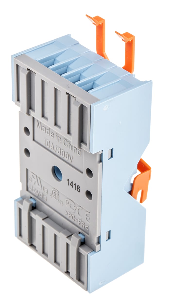 Releco MRC 8 Pin 300V ac DIN Rail Relay Socket, for use with MRC Series 8-Pin Relay