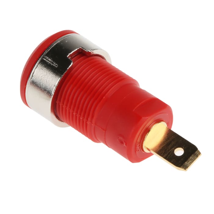 Studiomaster CG123-R Conector Banana Metal/Rojo (unidad)