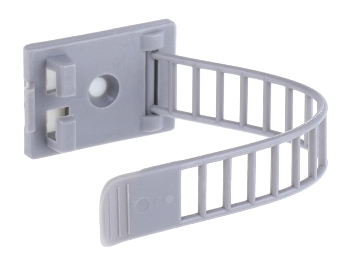 Clip serre-câbles RS PRO, Ø maximum 22mm, en Nylon, type Clip ajustable