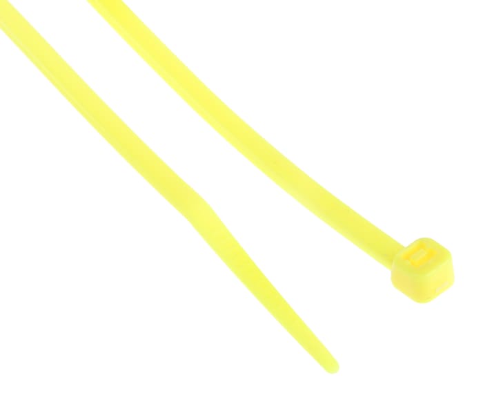 RS Pro, Sarı, Naylon, Serbest Bırakılamaz Kablo Bağı, 203mm x 3,6 mm