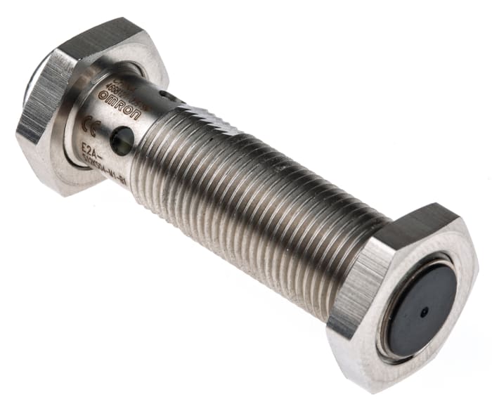 Omron Inductive Threaded Barrel Proximity Sensor, M12, 4 mm Detection, PNP NO, 12 → 24 V dc