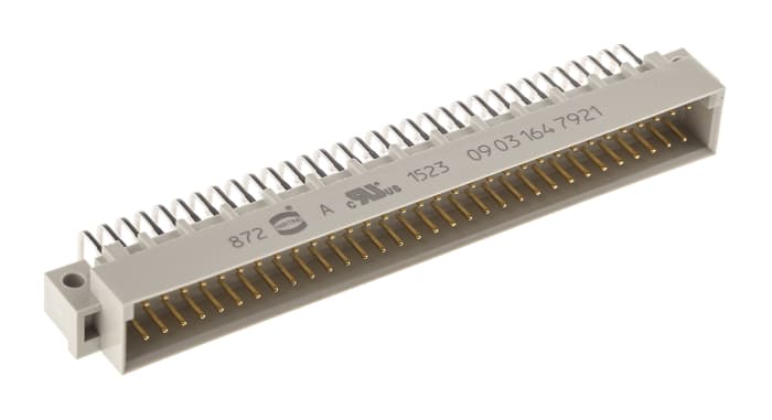 HARTING 64 Way 2.54mm Pitch, Type C Class C3, 2 Row, Right Angle DIN 41612 Connector, Plug