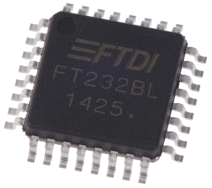 FTDI Chip FT232BL-REEL, USB to Serial UART, 32-Pin LQFP