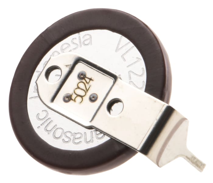 Panasonic VL1220 3V Lithium Vanadium Pentoxide Button Rechargeable Battery, 7mAh