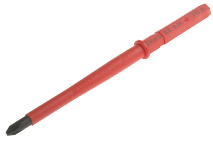 Wera Phillips Insulated Screwdriver Blade, PH2 Tip, 154 mm Blade, VDE/1000V, 154 mm Overall