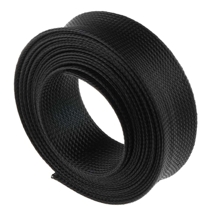 Black braided hose sleeve outlet