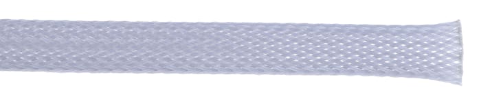 RS PRO, RS PRO Expandable Braided PET Grey Cable Sleeve, 30mm Diameter, 5m  Length, 408-192