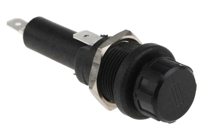 Bulgin 13A Panel Mount Fuse Holder for 6.3 x 25mm Fuse, 1P, 250V ac