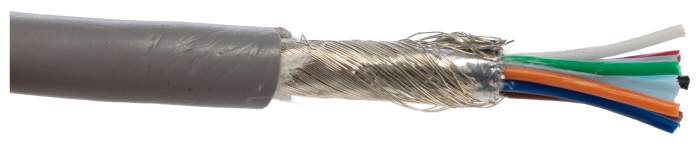Alpha Wire Xtra-Guard Flex Series Multicore Industrial Cable, 7 Cores, 0.14 mm², Screened, 26 AWG, 30m, Aluminium/Mylar