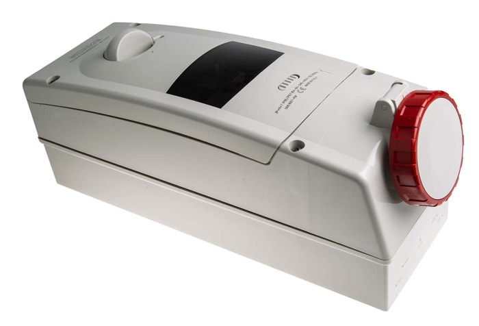 Scame, ADVANCE 2 IP67 Red Wall Mount 3P + N + E RCD Industrial Power Connector Socket, Rated At 16A, 415 V