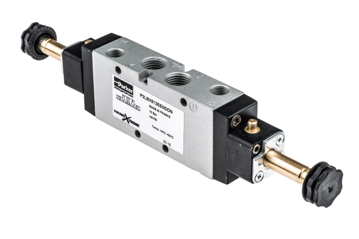 Parker 5/2 Pneumatic Solenoid Valve - Solenoid/Solenoid G 1/4 Viking Xtreme Series