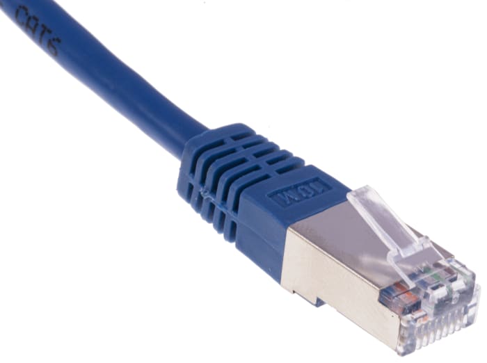 Câble Ethernet RS PRO catégorie 6, S/FTP, Bleu, Longueur 10m PVC, avec connecteur