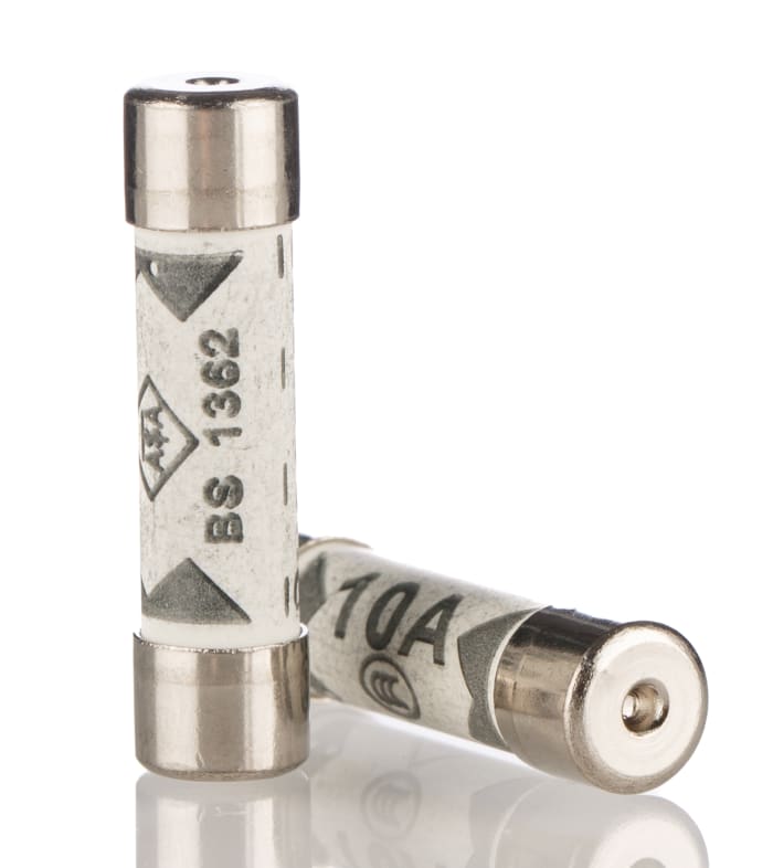 Eaton 10A F Ceramic Cartridge Fuse, 6.3 x 25mm