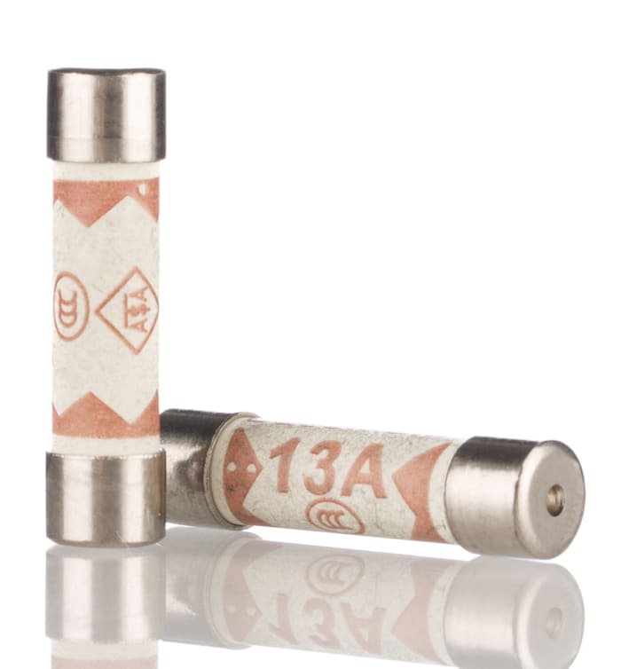 Eaton 13A F Ceramic Cartridge Fuse, 6.3 x 25mm