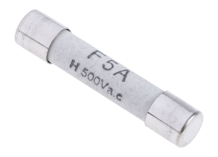 RS PRO 5A F Ceramic Cartridge Fuse, 6.3 x 32mm