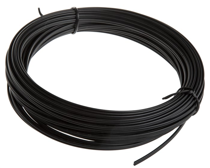 RS PRO Duplex Single Mode Fibre Optic Cable, 1mm, Black, 20m