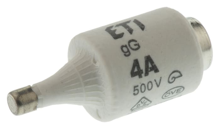 Fusible de type DIAZED ETI, 4A, taille DII, gG - gL, 500V c.a.