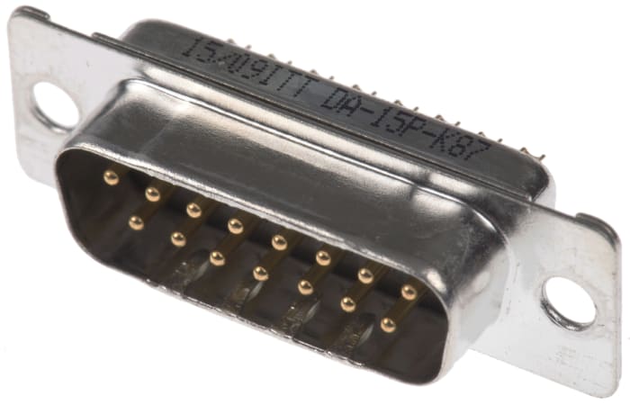 ITT Cannon D* 15 Way Panel Mount D-sub Connector Plug